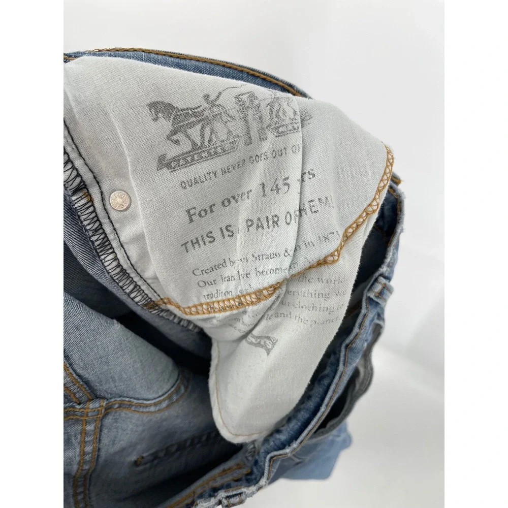 Levi's 505‎ Regular Fit Jeans Mens W34 L32 Light Wash Denim Pants